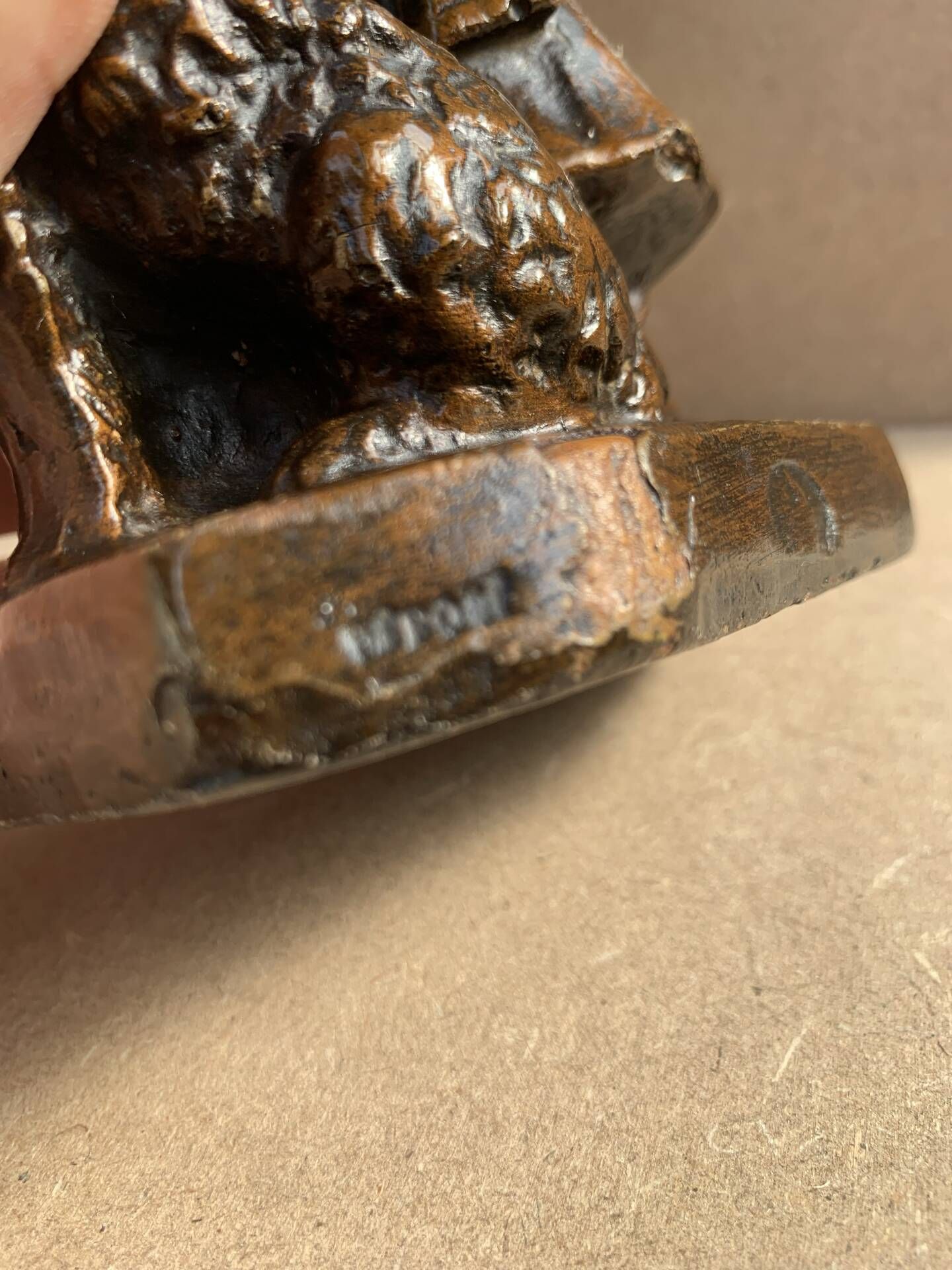 Statuette plâtre Art Nouveau