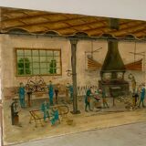 Grande toile ancienne