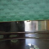 5-compartment thick glass servant - Silver metal with punch - Wooden handles - 1950/60