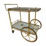 Golden wheels serving table