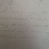 19th century pastel painting - Napoleon III blackened wood frame 40.5 x 35.5