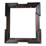 Grand cadre en bois ancien 57 cm x 50 cm