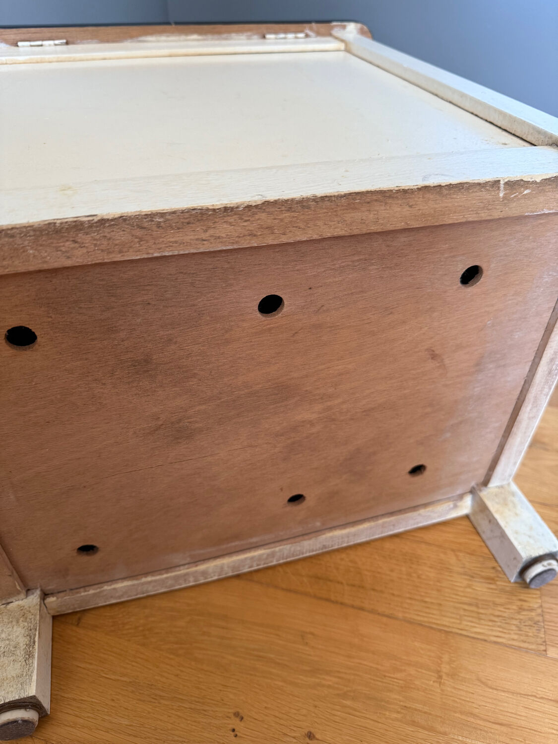 Vintage 1950s Formica storage stool