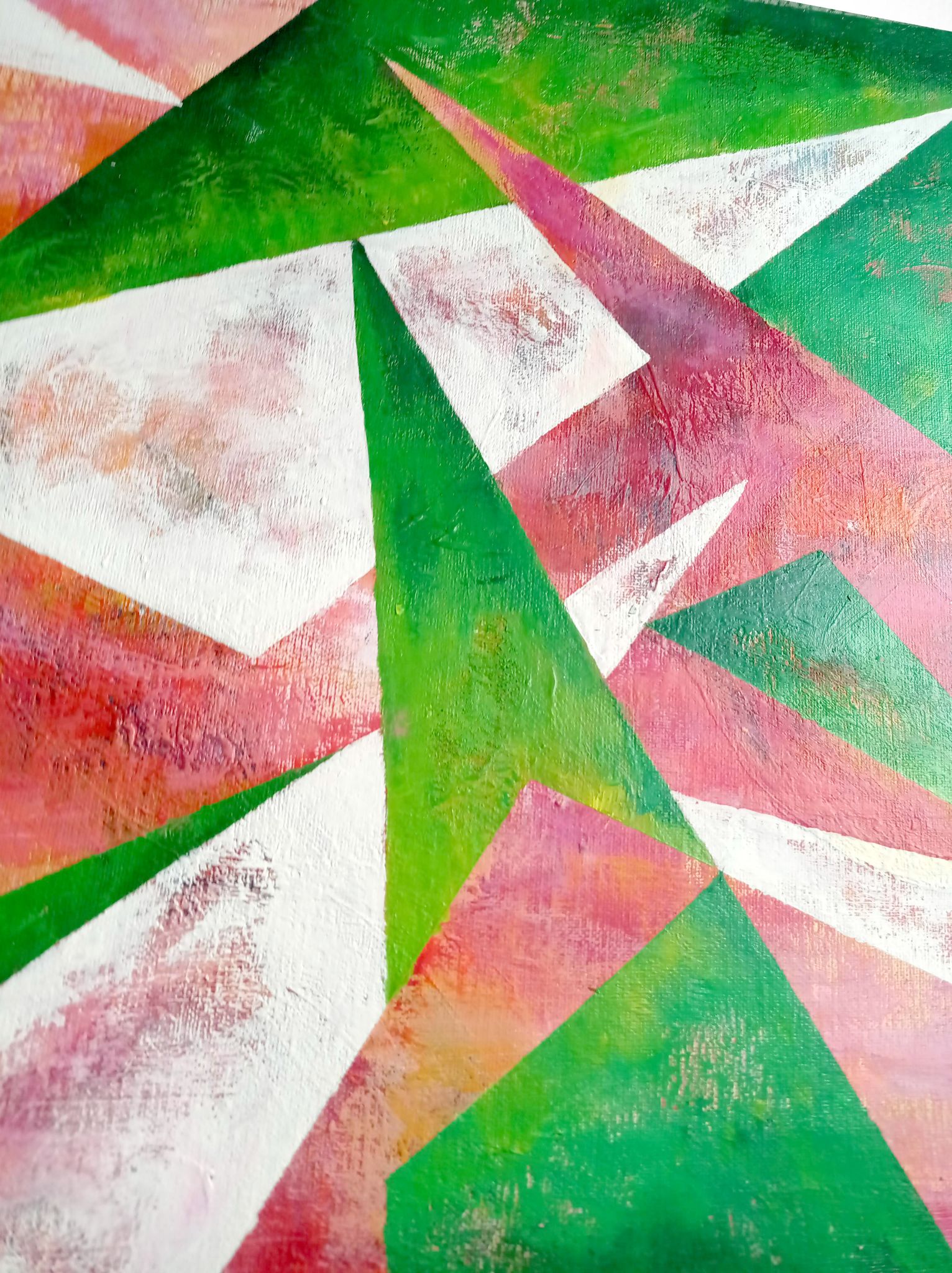 Abstraction picturale 40 x 40 cm