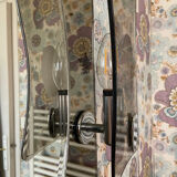 Illuminated bathroom wall mirror 70s