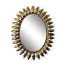 Miroir soleil vintage oval
