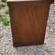 Brutalist bench of the 30s in solid mahogany