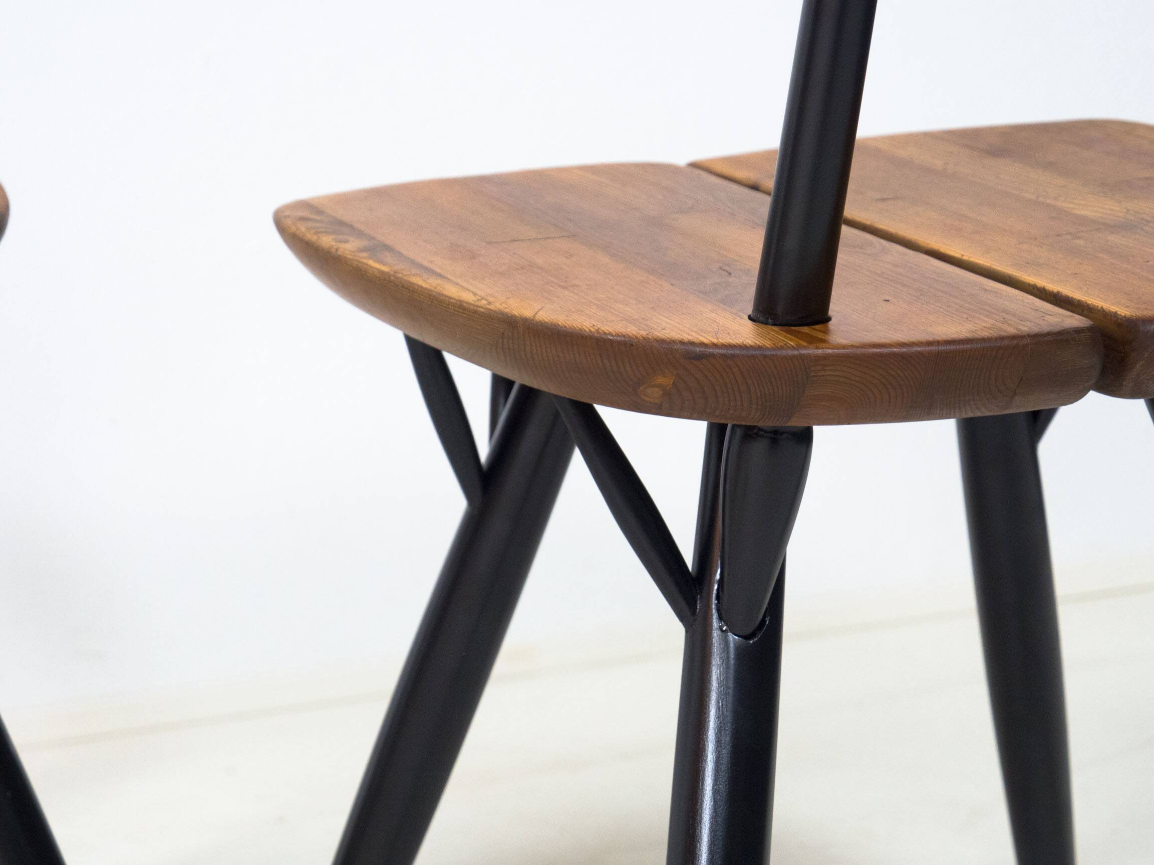 Ensemble de quatre chaises à manger Laukaan Puu 'Pirkka' par Ilmari Tapiovaara
