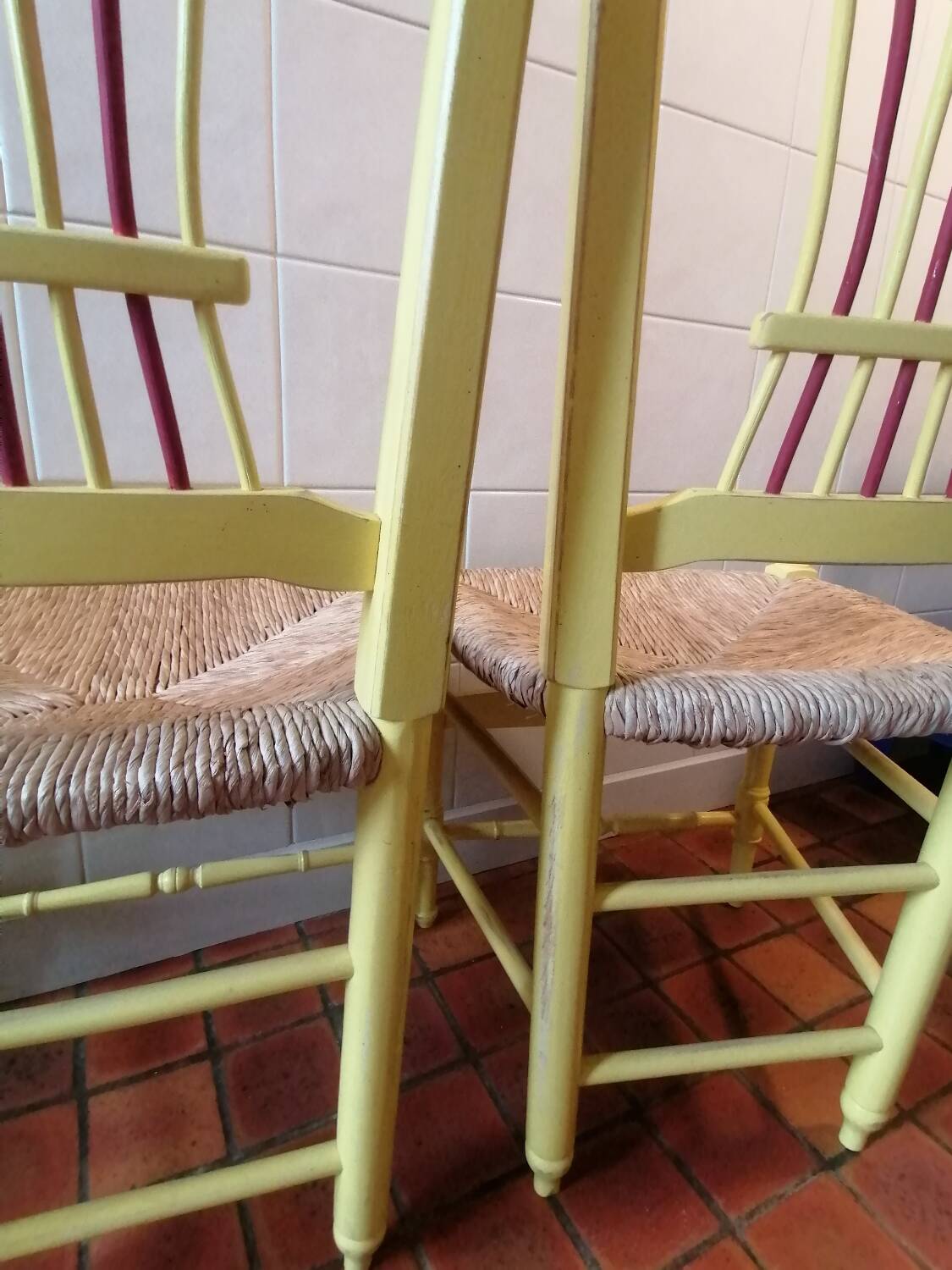 Set of 2 chairs "A garden plus" Provençal style, chic country.