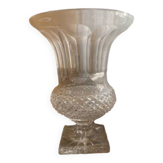 Large Saint Louis crystal vase, Versailles model