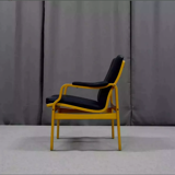 Pair of leather armchairs, 1970