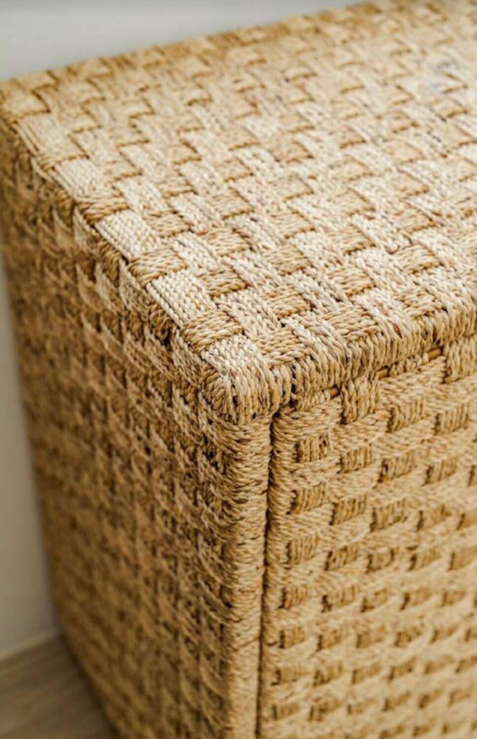 Woven rush sideboard