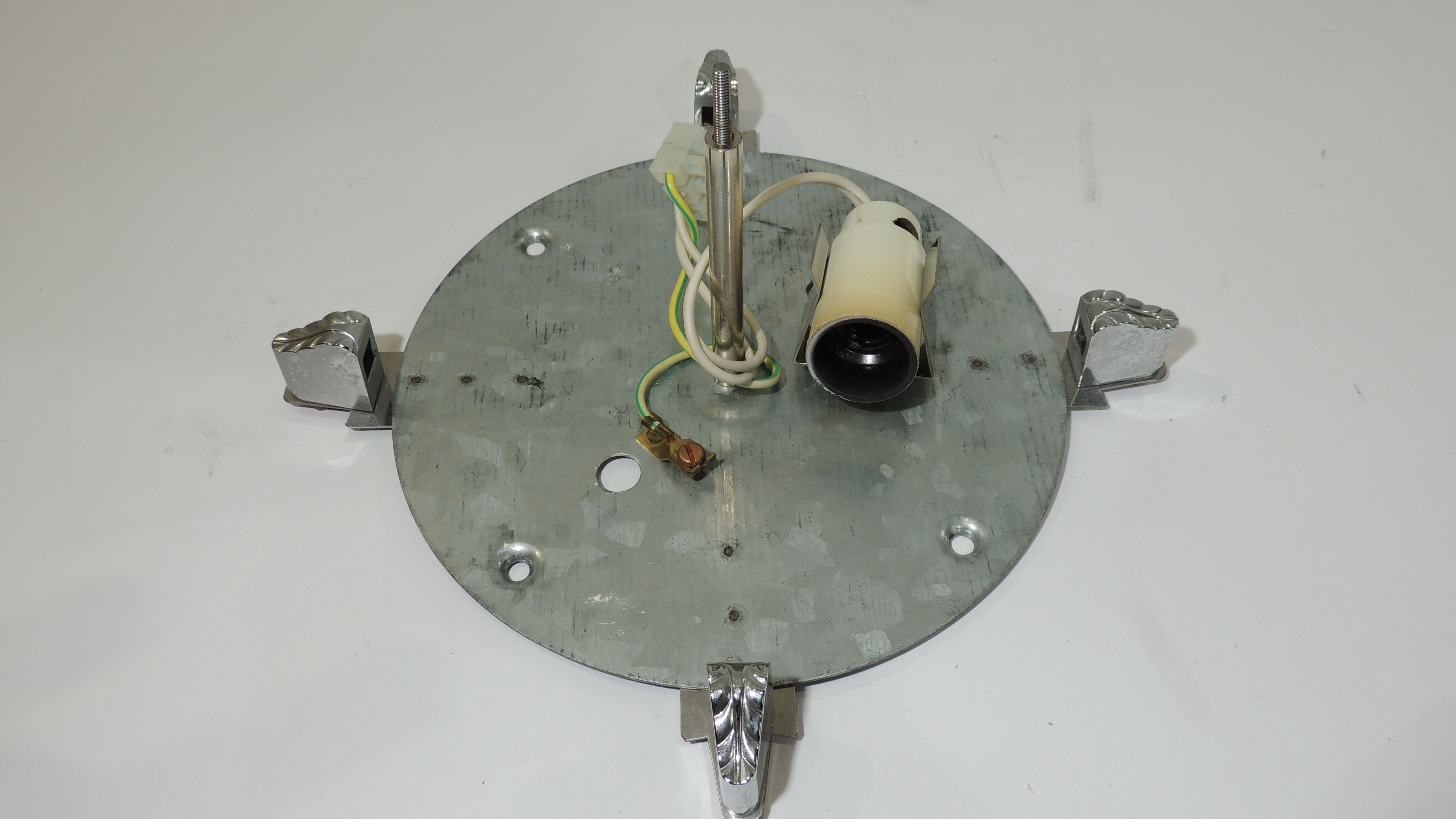 Cut glass ceiling lamp / vintage