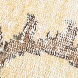 Tapis turc doux en laine fait main jaune pâle 5x8, 159x238 cm SK 5244