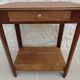 Chic 1930s Art Deco wooden pedestal table