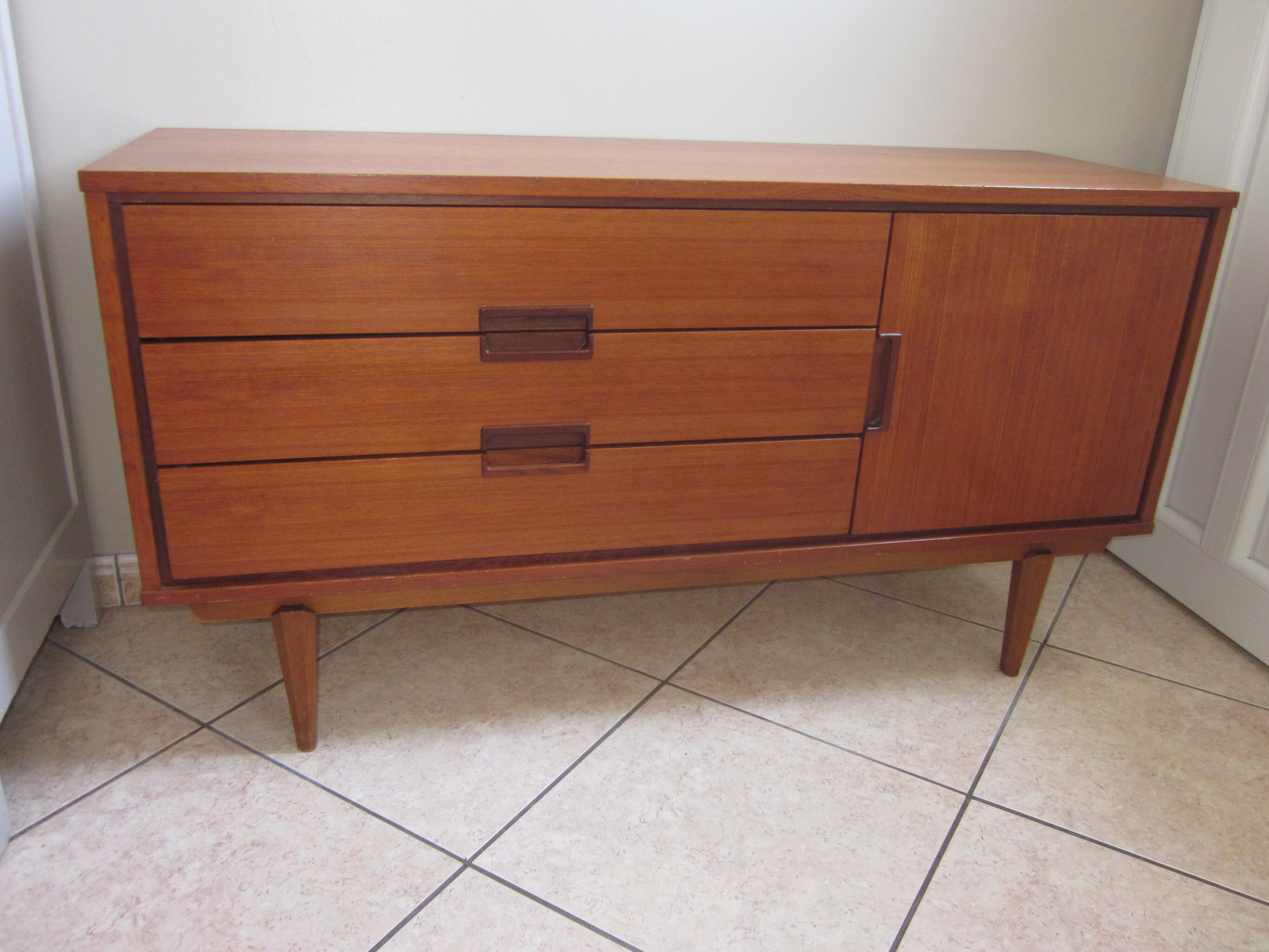 Scandinavian buffet of the 60s teak veneer