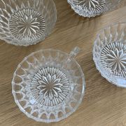 Christmas Pop-up 2022 - Set of 6 Vintage Glass Coffee/Tea Cups