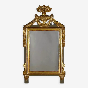 Miroir en bois doré, style louis xvi – début xxe