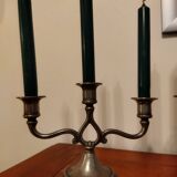 Pewter candlesticks