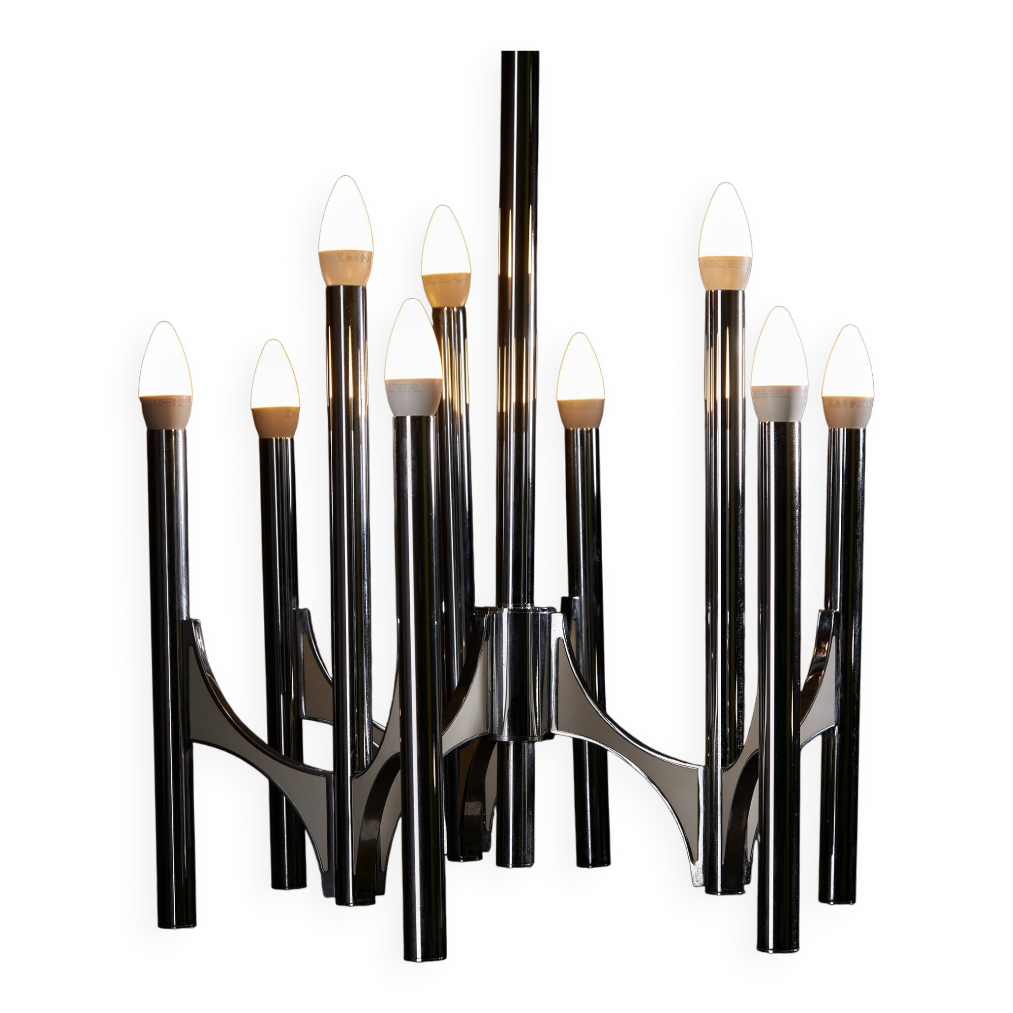 Lustre Sciolari à 9 bras, années 1960