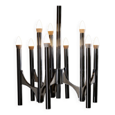 Lustre Sciolari à 9 bras, années 1960