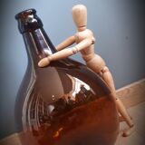 Authentic demijohn 6 L Brown