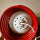 Opaline lamp on spiral