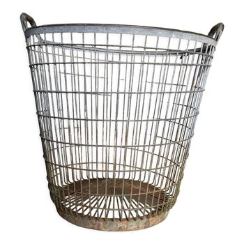 Metal basket, industrial style