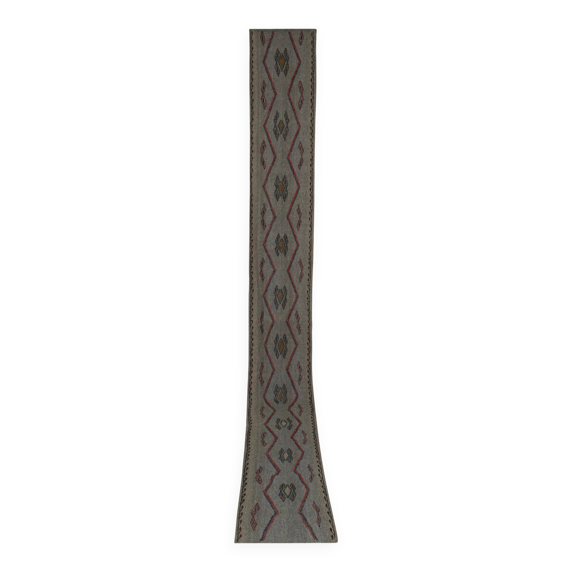 Vintage Turkish hallway rug 60x460 cm