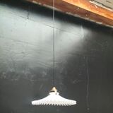 Opaline glass pendant light