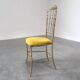 Italian brass dining chair by Chiavari, 1970s
