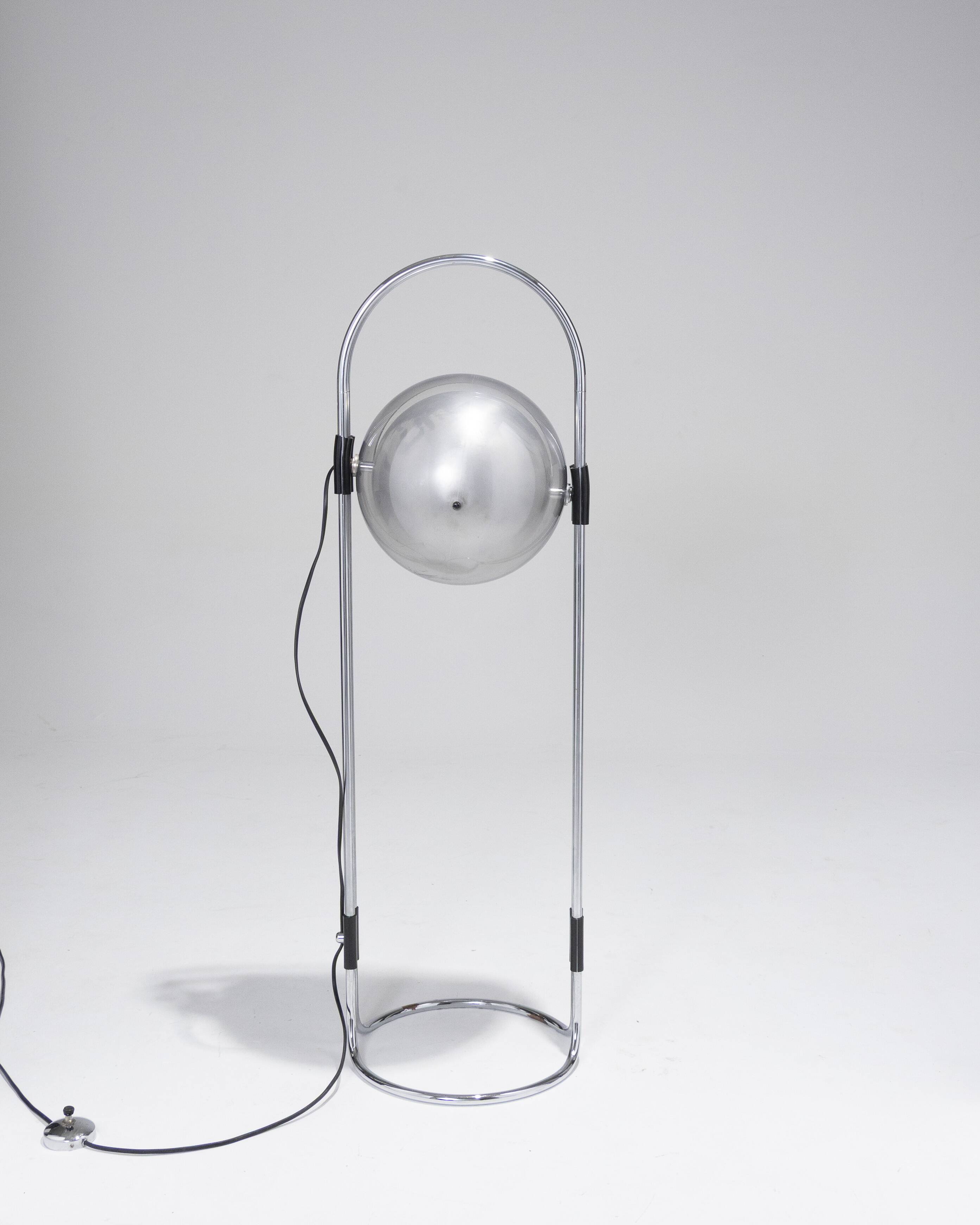 Space Age floor lamp, Andre Ricard, Metalarte, 1970s