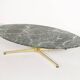 Table basse marbre laiton Michel Kin Italie 1960 Arflex éditeur