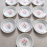 Flora Plates New Givors Earthenware Factory