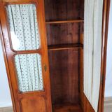 Rustic Wardrobe in Fir with Curtains