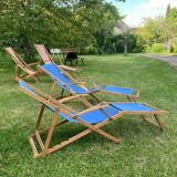 Mid 20th century sun loungers