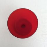 Vintage red glass vase