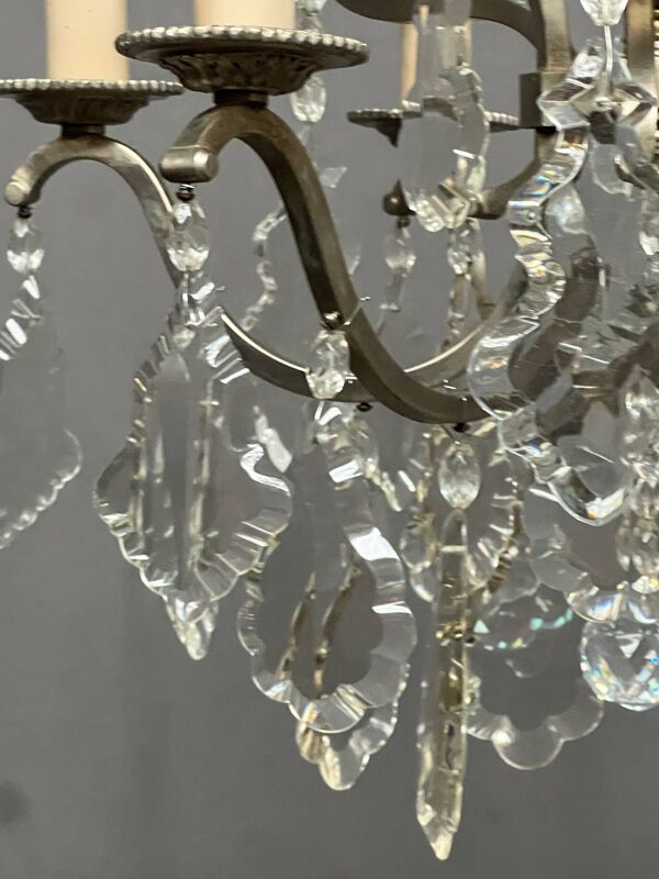 Lustre de style rococo avec 9 bras lumineux