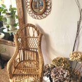 Vintage rattan armchair