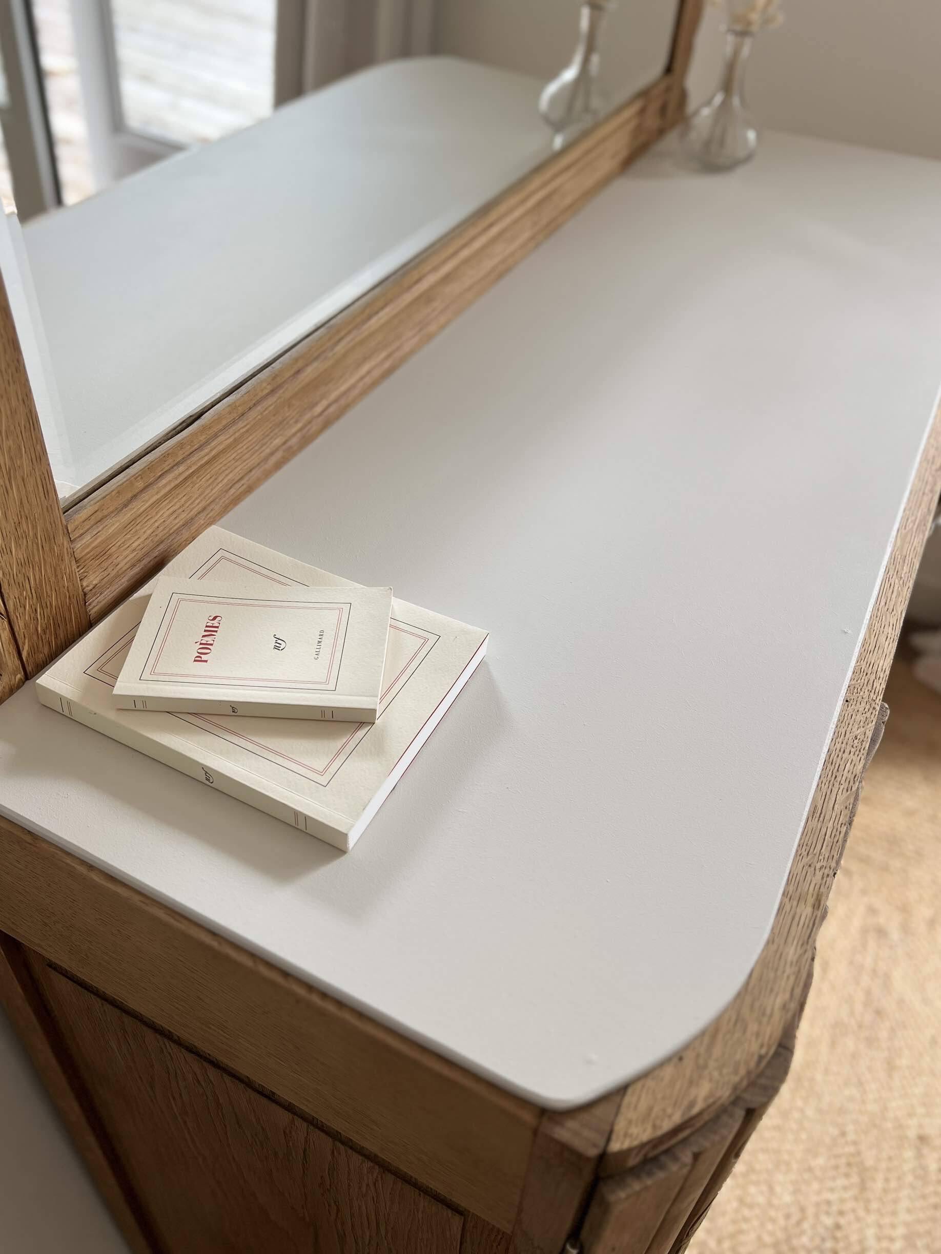 Art Deco oak sideboard with mirror (removable)