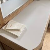 Art Deco oak sideboard with mirror (removable)