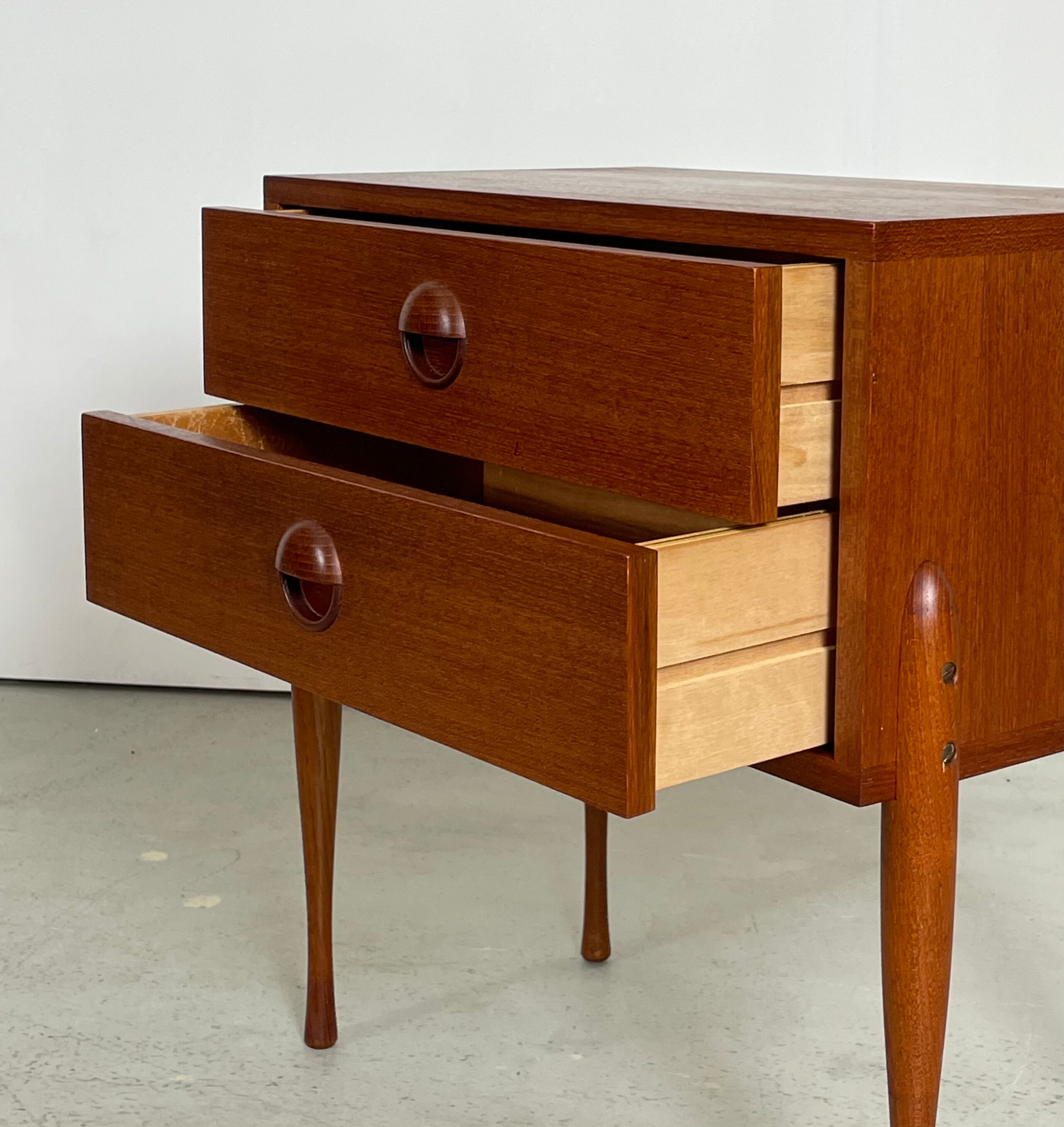 Small Danish Teak Chest of drawers 1960s