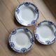 Set of 3 hollow plates Orchies Moulin des Loups Palmes