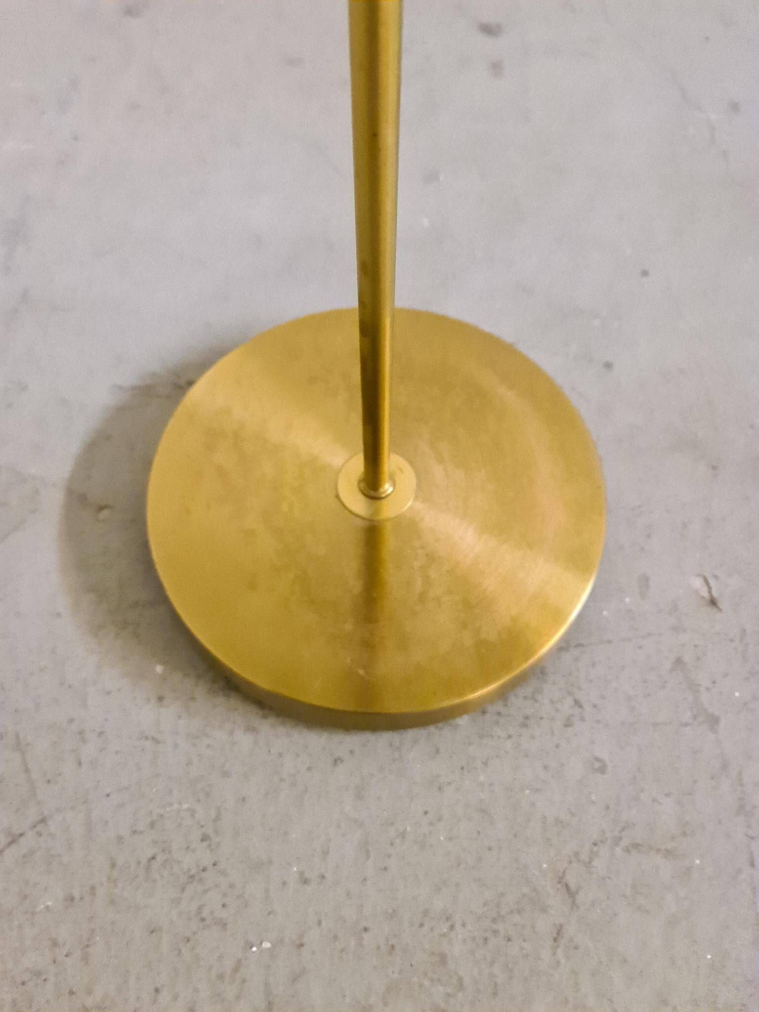 Mid-century brass floor lamp by Falkenbergs Belysning, Sweden, 1960s.