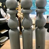 Set of 3 old grey wood keels