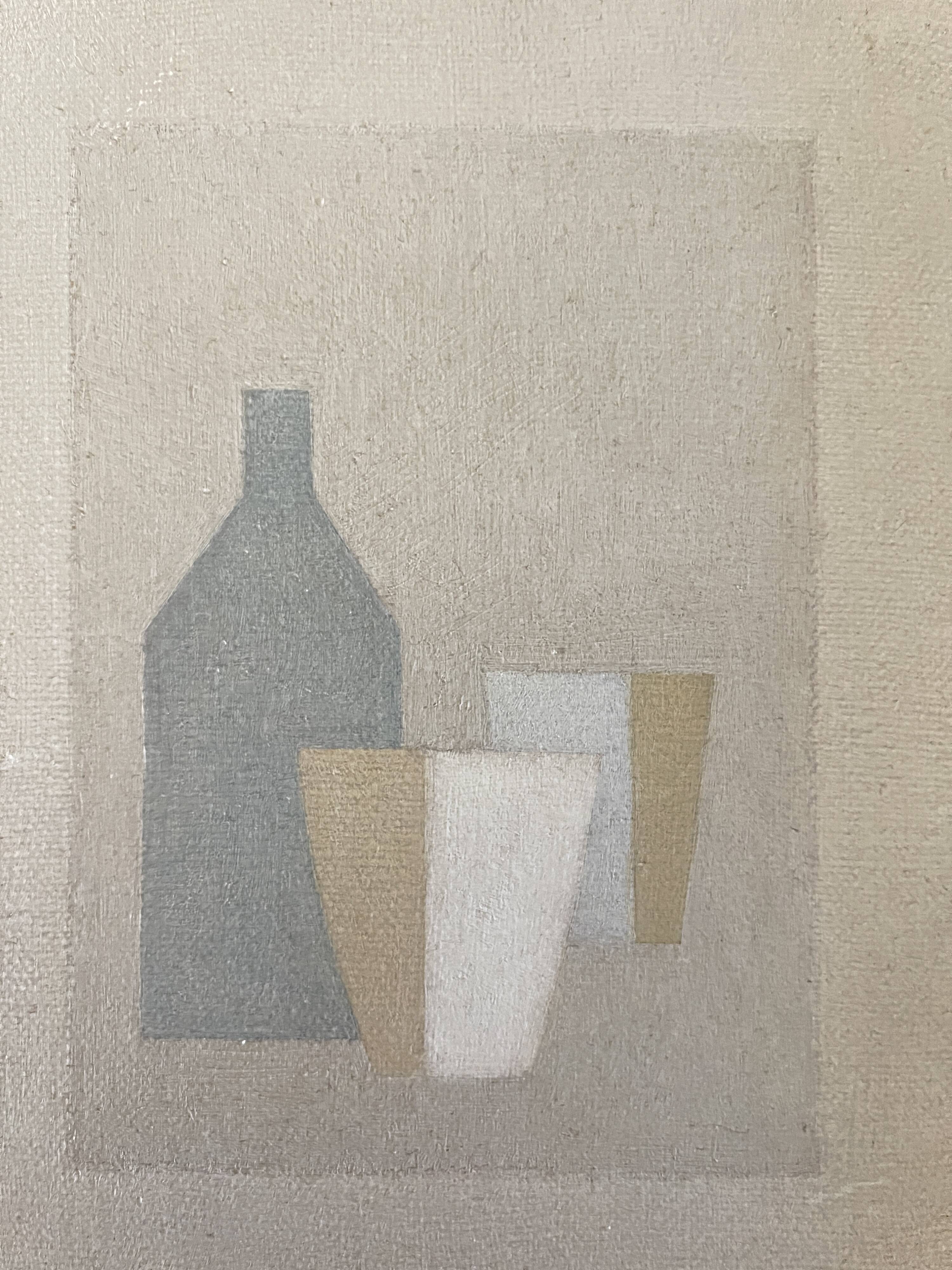 Oil on Canvas Still Life 3 objects