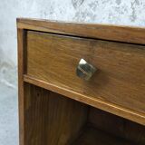 Solid wood bedside table from the 50s.