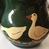 Soufflenheim pitcher with lid