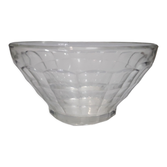 Glass bowl, faceted, VHF