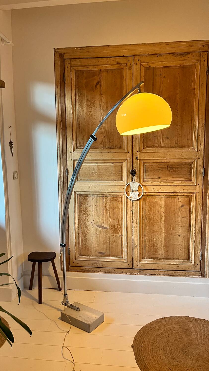 Lampadaire télescopique vintage – design Goffredo Reggiani, années 70